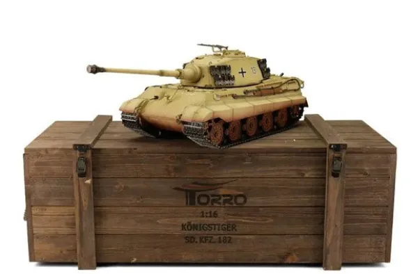 PRO-EDITION KING TIGER - PALLINI 1:16 - SABBIA - FUMO CANNONE