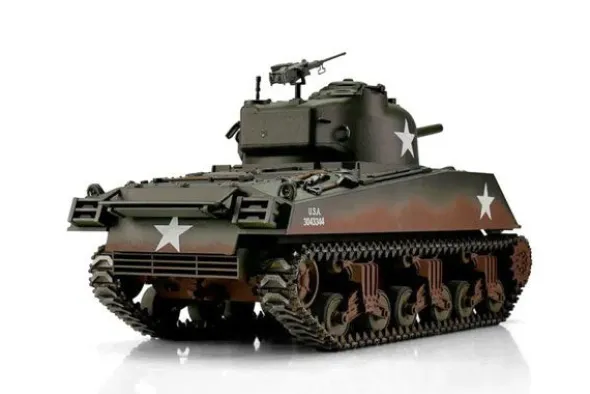 PRO-EDITION M4A3 SHERMAN 76MM VERDE - INFRAROSSI 1:16 - FUMO CANNONE