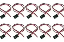 PROLUNGA CAVO MASCHIO SERVO FUTABA 30cm - 10 PEZZI