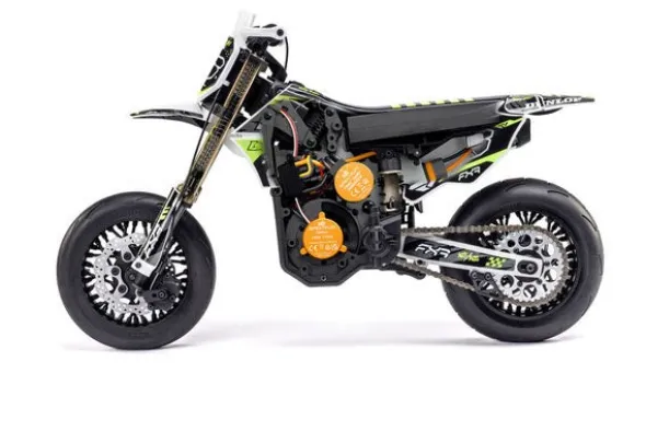PROMOTO SM FXR SUPERMOTO + BATTERIA E CARICABATTERIA - RTR MOTO 1:4 BIANCO
