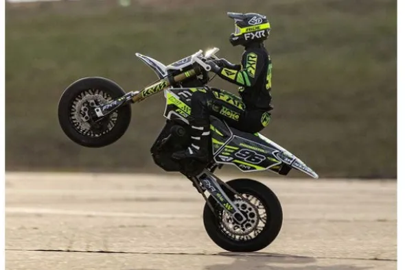 PROMOTO SM FXR SUPERMOTO - RTR MOTO 1:4 BIANCO