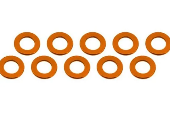 RASAMENTO M3 x 6 x 0,5 mm ALLUMINIO - 10 PEZZI - ARANCIONE