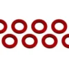 RASAMENTO M3 x 6 x 0,5 mm ALLUMINIO - 10 PEZZI - ROSSO