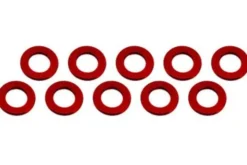 RASAMENTO M3 x 6 x 0,5 mm ALLUMINIO - 10 PEZZI - ROSSO