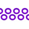 RASAMENTO M3 x 6 x 0,5 mm ALLUMINIO - 10 PEZZI - VIOLA