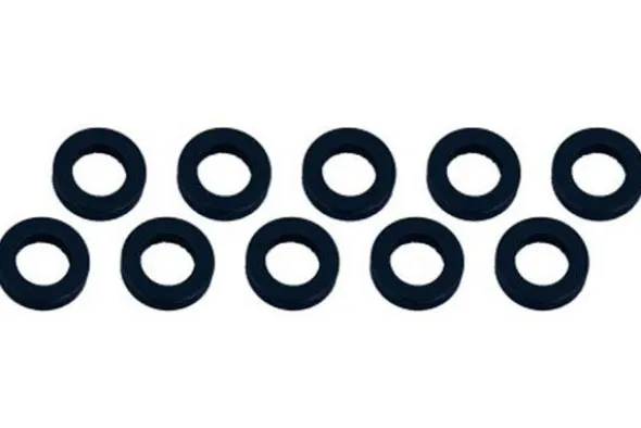 RASAMENTO M3 x 6 x 2 mm ALLUMINIO - 10 PEZZI - NERO
