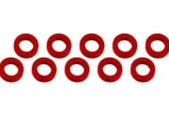 RASAMENTO M3 x 6 x 2 mm ALLUMINIO - 10 PEZZI - ROSSO