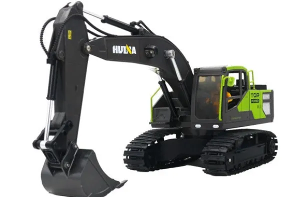 RC 1661 - ESCAVATORE 13CH VERDE 1:18