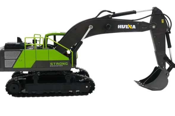 RC 1661 - ESCAVATORE 13CH VERDE 1:18