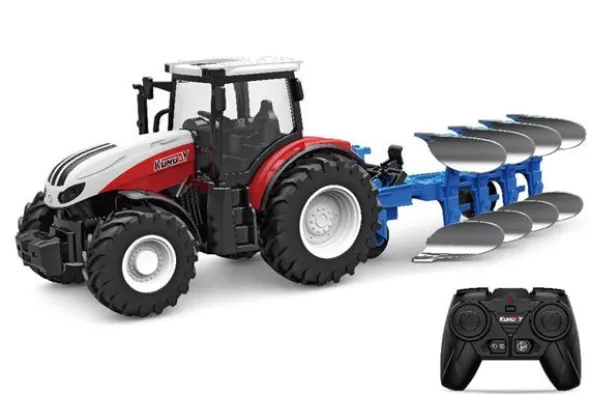 RC 6638 - TRATTORE CON ARATRO A RIBALTA 1:24