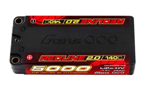 REDLINE 2.0 SHORTY BATTERIA LIPO 2S HV 7.6V-5000-140C