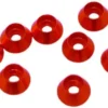 RONDELLA CONICA CILINDRICA M3 ALLUMINIO - 8 PEZZI - ROSSA