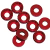 RONDELLA CONICA M4 ALLUMINIO - 10 PEZZI - ROSSA