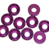 RONDELLA CONICA M4 ALLUMINIO - 10 PEZZI - VIOLA