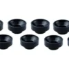 RONDELLA SERVOCOMANDO M3 ALLUMINIO - 8 PEZZI - NERO