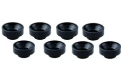RONDELLA SERVOCOMANDO M3 ALLUMINIO - 8 PEZZI - NERO
