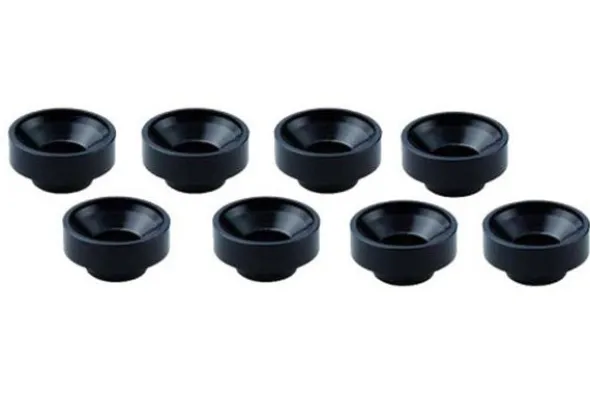 RONDELLA SERVOCOMANDO M3 ALLUMINIO - 8 PEZZI - NERO
