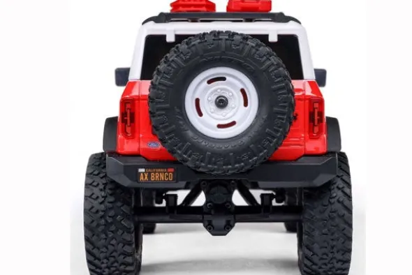SCX24 FORD BRONCO 4X4 BRUSHED + BATTERIA E CARICABATTERIA - RTR SCALER 1:24 - ROSSO