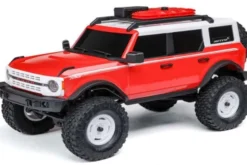 SCX24 FORD BRONCO 4X4 BRUSHED + BATTERIA E CARICABATTERIA - RTR SCALER 1:24 - ROSSO