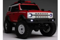 SCX24 FORD BRONCO 4X4 BRUSHED + BATTERIA E CARICABATTERIA - RTR SCALER 1:24 - ROSSO