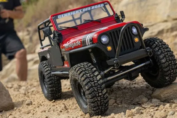 SCX10 III JEEP CJ-7 4X4 BRUSHED - RTR CRAWLER 1:10 - RED