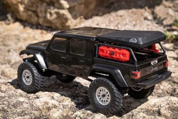 SCX24 JEEP JT GLADIATOR - RTR ROCK CRAWLER 1:24 - NERO