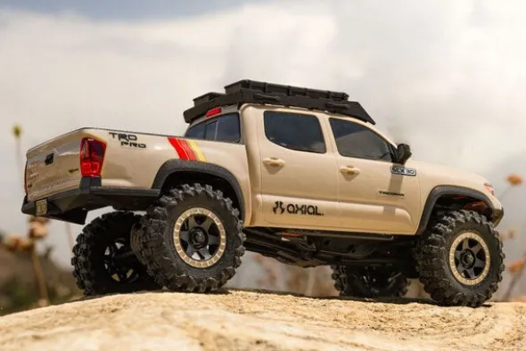SCX30 TOYOTA TACOMA TRD PRO EXTREME4X4 - RTR CRAWLER 1:30 - SABBIA