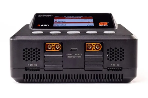 S450 G2 SMART CHARGER - AC/DC 4x50W LIPO 1/6S NIMH 1/16S NI-XX