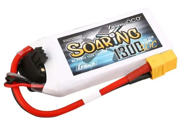 SOARING BATTERIA LIPO 2S 7.4V-1300-30C G-TECH (XT60)