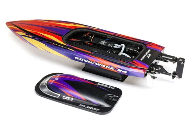 SONICWAKE 24" - DEEP V - RTR MOTOSCAFO - ROSSO