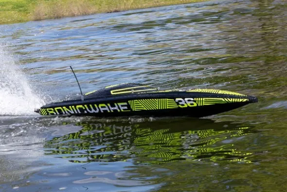 SONICWAKE V3 36" - RTR MOTOSCAFO - NERO
