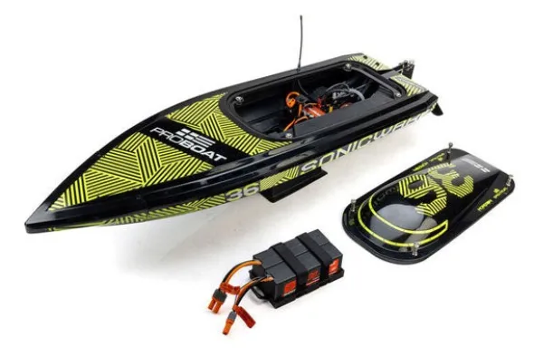 SONICWAKE V3 36" - RTR MOTOSCAFO - NERO