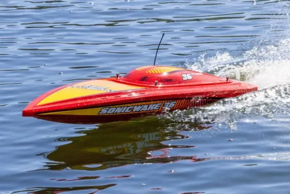 SONICWAKE V3 36" - RTR MOTOSCAFO - ROSSO