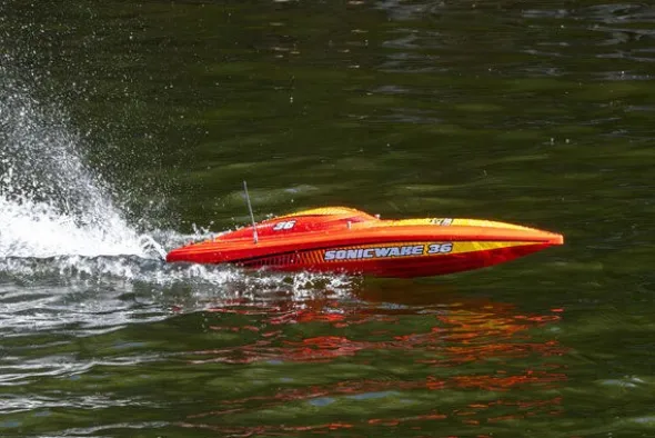 SONICWAKE V3 36" - RTR MOTOSCAFO - ROSSO