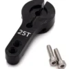 SQUADRETTA ALLUMINIO 25 DENTI - NERO