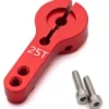 SQUADRETTA ALLUMINIO 25 DENTI - ROSSO