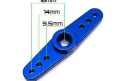 SQUADRETTA ALLUMINIO DOPPIO BRACCIO 25 DENTI - BLU