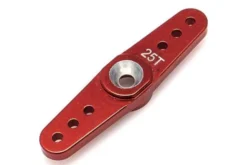 SQUADRETTA ALLUMINIO DOPPIO BRACCIO 25 DENTI - ROSSO