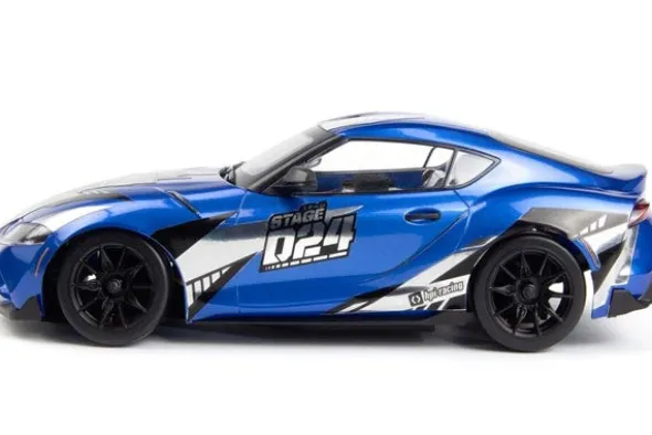 STAGE D-24 TOYOTA GR SUPRA 2024 - RTR DRIFT - 1:24 - BLU METALLIZZATO