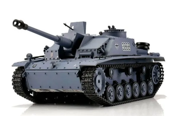 STURMGESCHUTZ III VERSION G GRIGIO PALLINI / INFRAROSSI 1:16 - CINGOLI METALLO