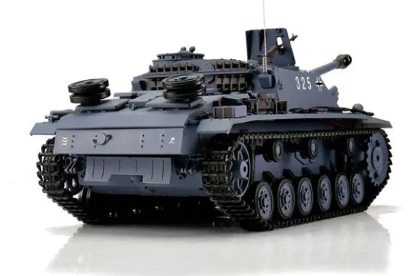 STURMGESCHUTZ III VERSION G GRIGIO PALLINI / INFRAROSSI 1:16 - CINGOLI METALLO