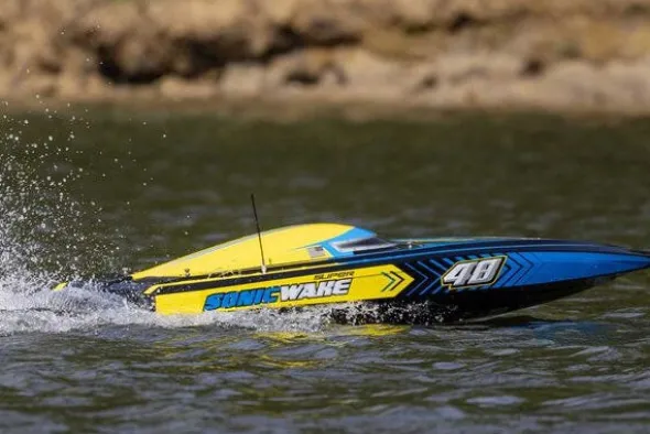 SUPER SONICWAKE 48" 8S - RTR MOTOSCAFO - BLU