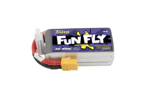 TATTU FUNFLY BATTERIA LIPO 3S 11.1V-1550-100C (XT60)