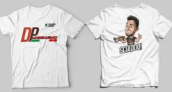 T-SHIRT BIANCA D.P MODELLISMO PERSONALIZZATA - TAGLIA S