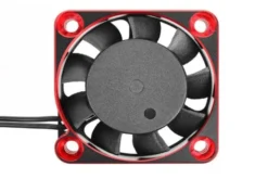 VENTOLA RAFFREDDAMENTO IN ALLUMINIO 40MM BLACK/RED