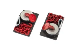 VERRICELLI DECORATIVI 1:10 - 2 PEZZI - ROSSO