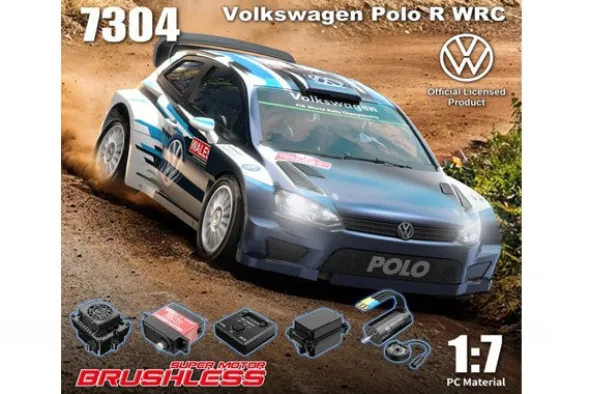 WOLKSWAGEN POLO R WRC 4WD - RTR RALLY - 1:7